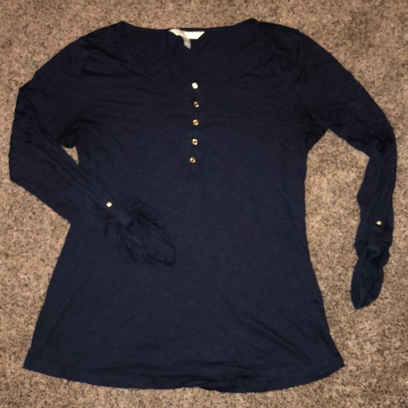 Banana Republic navy casual shirt - Picture 1 of 3